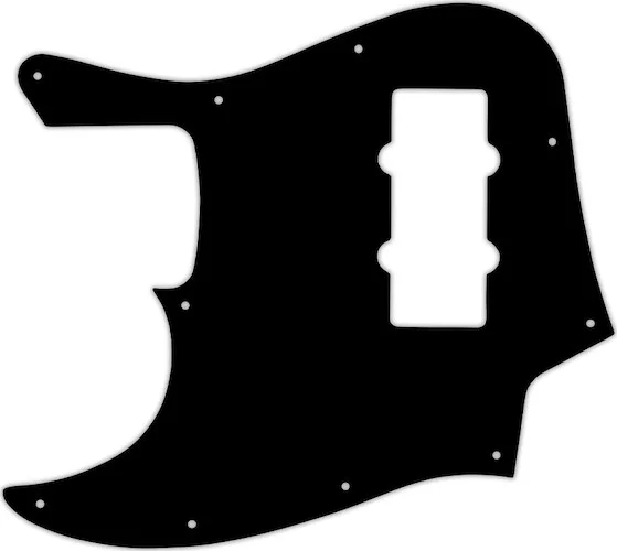 WD Custom Pickguard For Left Hand Fender 2012-2013 Made In China Modern Player Jazz Bass #03 Black/White/Black