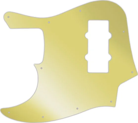WD Custom Pickguard For Left Hand Fender 2012-2013 Made In China Modern Player Jazz Bass #10GD Gold Mirror