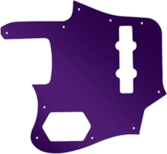 WD Custom Pickguard For Left Hand Fender 2012-2013 Made In Japan Deluxe Jaguar Bass #10PR Purple Mirror