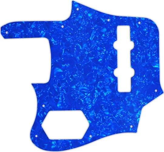 WD Custom Pickguard For Left Hand Fender 2012-2013 Made In Japan Deluxe Jaguar Bass #28BU Blue Pearl/White/Bla