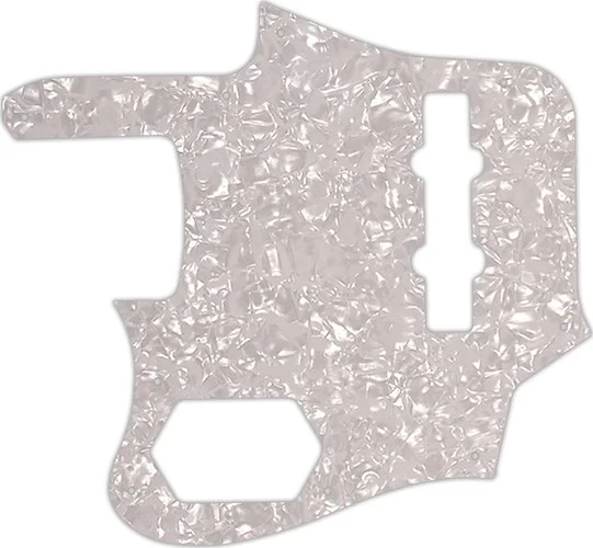 WD Custom Pickguard For Left Hand Fender 2012-2013 Made In Japan Deluxe Jaguar Bass #28 White Pearl/White/Blac