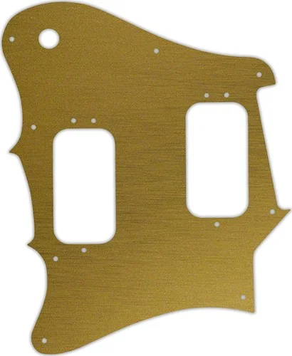 WD Custom Pickguard For Left Hand Fender 2012-2013 Made In Mexico Pawn Shop Super-Sonic #14 Simulated Brushed 