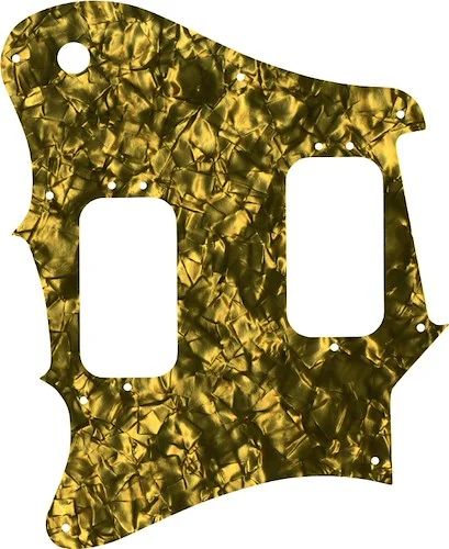 WD Custom Pickguard For Left Hand Fender 2012-2013 Made In Mexico Pawn Shop Super-Sonic #28GD Gold Pearl/Black/White/Black