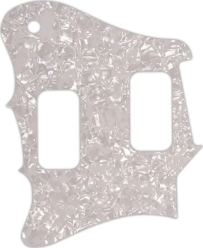 WD Custom Pickguard For Left Hand Fender 2012-2013 Made In Mexico Pawn Shop Super-Sonic #28 White Pearl/White/