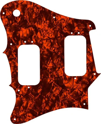 WD Custom Pickguard For Left Hand Fender 2012-2013 Made In Mexico Pawn Shop Super-Sonic #28OP Orange Pearl/Black/White/Black