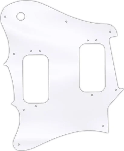 WD Custom Pickguard For Left Hand Fender 2012-2013 Made In Mexico Pawn Shop Super-Sonic #45 Clear Acrylic