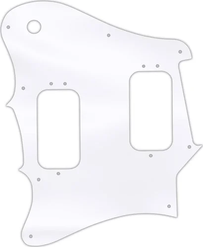 WD Custom Pickguard For Left Hand Fender 2012-2013 Made In Mexico Pawn Shop Super-Sonic #45T Clear Acrylic Thi