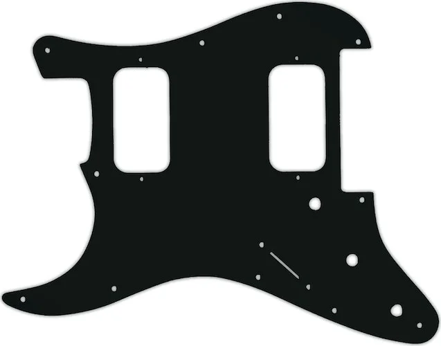 WD Custom Pickguard For Left Hand Fender 2012-Present Made In Mexico Blacktop Stratocaster HH Floyd Rose #01A 