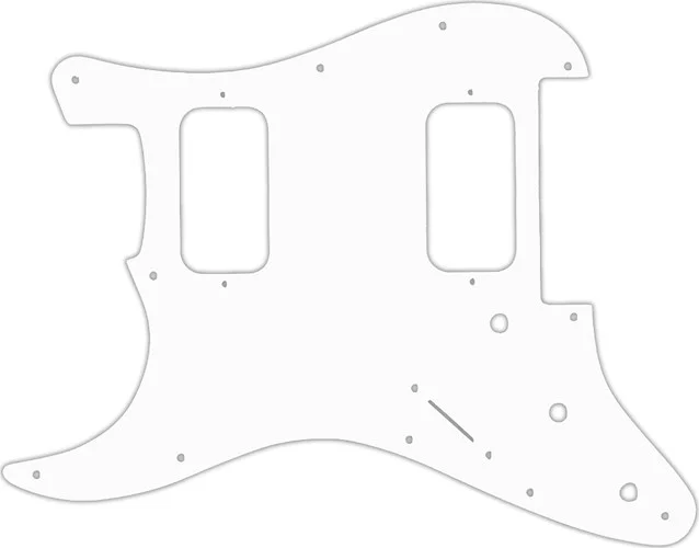 WD Custom Pickguard For Left Hand Fender 2012-Present Made In Mexico Blacktop Stratocaster HH Floyd Rose #02T 