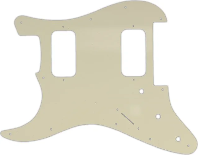 WD Custom Pickguard For Left Hand Fender 2012-Present Made In Mexico Blacktop Stratocaster HH Floyd Rose #55 P