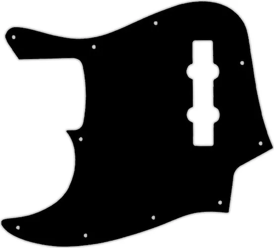WD Custom Pickguard For Left Hand Fender 2013-Present Made In Mexico Geddy Lee Jazz Bass #09 Black/White/Black