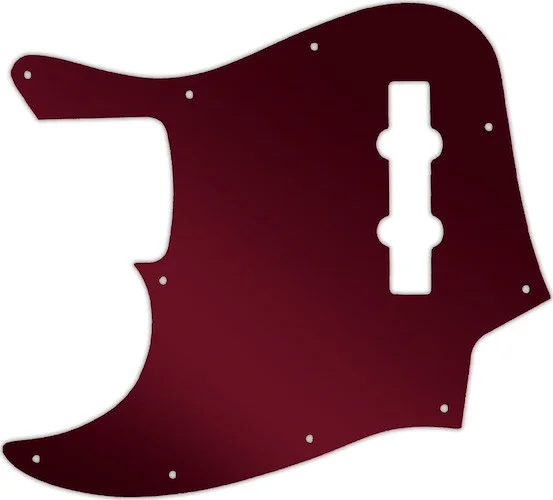 WD Custom Pickguard For Left Hand Fender 2013-Present Made In Mexico Geddy Lee Jazz Bass #10R Red Mirror