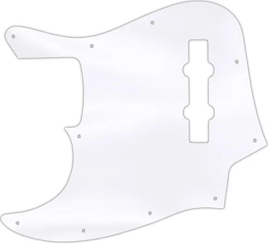 WD Custom Pickguard For Left Hand Fender 2013-Present Made In Mexico Geddy Lee Jazz Bass #45T Clear Acrylic Th