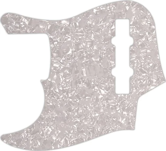 WD Custom Pickguard For Left Hand Fender 2013 Made In Japan JB62SS Smart Scale Jazz Bass #28 White Pearl/White