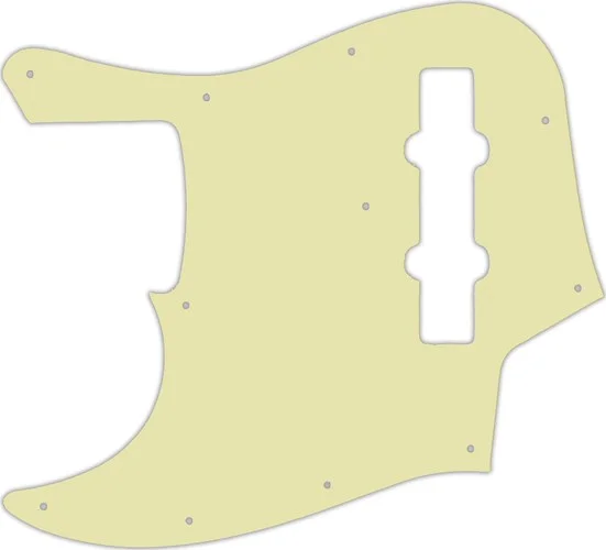 WD Custom Pickguard For Left Hand Fender 2013 Made In Japan JB62SS Smart Scale Jazz Bass #34 Mint Green 3 Ply