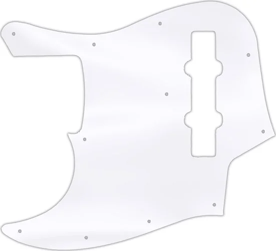 WD Custom Pickguard For Left Hand Fender 2013 Made In Japan JB62SS Smart Scale Jazz Bass #45 Clear Acrylic