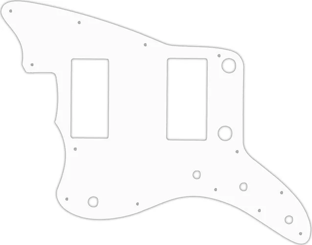 WD Custom Pickguard For Left Hand Fender 2013-2014 Made In China Modern Player Jazzmaster HH #04 White/Black/W