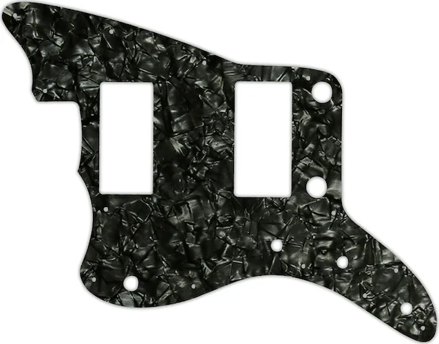 WD Custom Pickguard For Left Hand Fender 2013-2014 Made In China Modern Player Jazzmaster HH #28BK Black Pearl