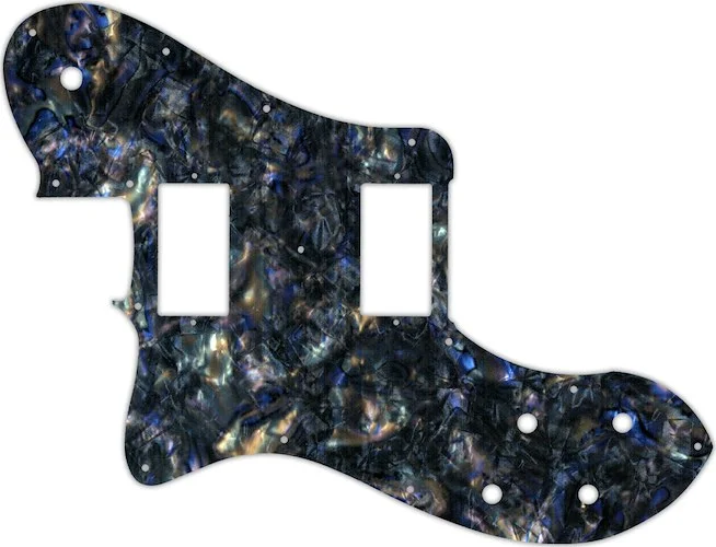 WD Custom Pickguard For Left Hand Fender 2013-Present Chris Shiflett Telecaster Deluxe #35 Black Abalone