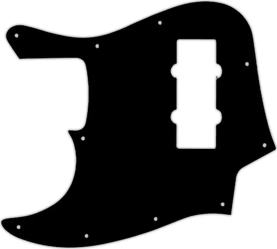 WD Custom Pickguard For Left Hand Fender 2014 Made In China Modern Player Jazz Bass Satin #03P Black/Parchment