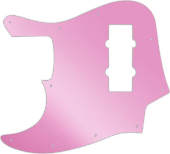 WD Custom Pickguard For Left Hand Fender 2014 Made In China Modern Player Jazz Bass Satin #10P Pink Mirror