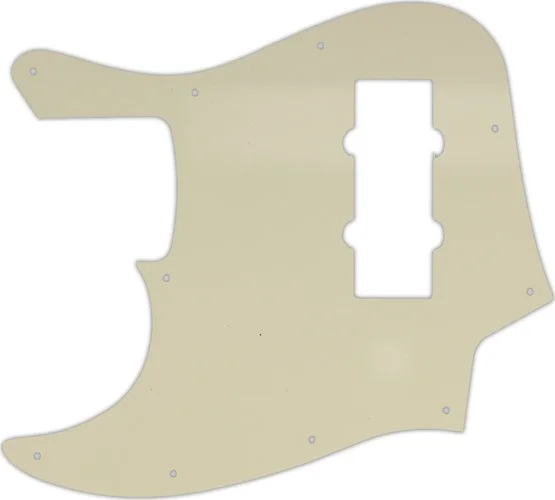 WD Custom Pickguard For Left Hand Fender 2014 Made In China Modern Player Jazz Bass Satin #55T Parchment Thin