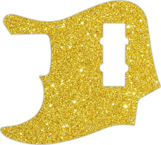 WD Custom Pickguard For Left Hand Fender 2014 Made In China Modern Player Jazz Bass Satin #60GS Gold Sparkle 