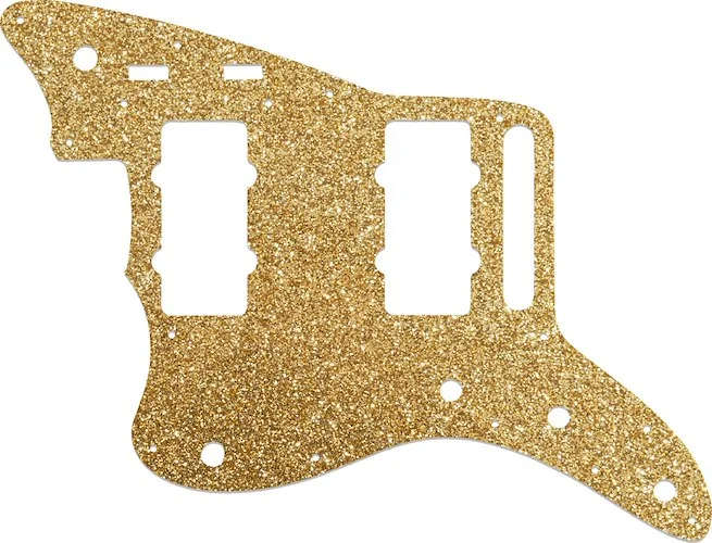WD Custom Pickguard For Left Hand Fender 2014-2019 Made In Mexico Troy Van Leeuwen Jazzmaster #60RGS Rose Gold Sparkle 