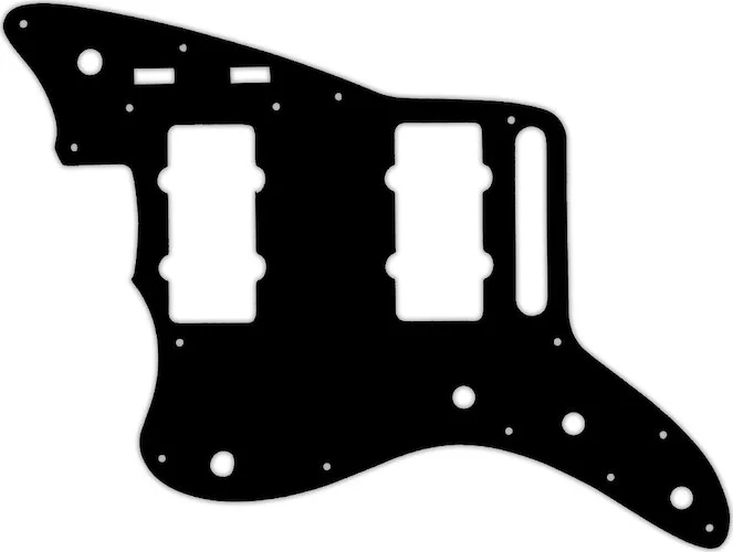WD Custom Pickguard For Left Hand Fender 2014-2019 Made In Mexico Troy Van Leeuwen Jazzmaster #03 Black/White/