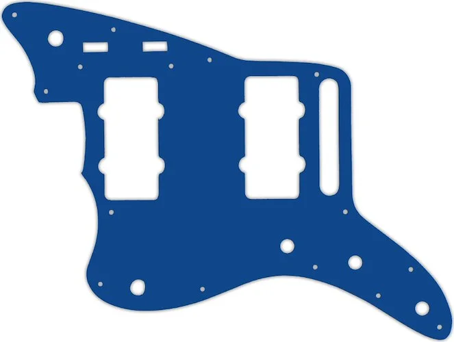 WD Custom Pickguard For Left Hand Fender 2014-2019 Made In Mexico Troy Van Leeuwen Jazzmaster #08 Blue/White/B