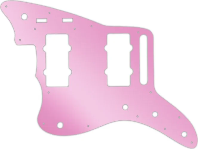 WD Custom Pickguard For Left Hand Fender 2014-2019 Made In Mexico Troy Van Leeuwen Jazzmaster #10P Pink Mirror