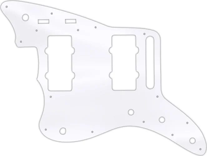 WD Custom Pickguard For Left Hand Fender 2014-2019 Made In Mexico Troy Van Leeuwen Jazzmaster #45 Clear Acryli