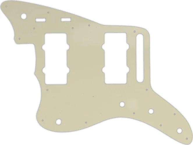 WD Custom Pickguard For Left Hand Fender 2014-2019 Made In Mexico Troy Van Leeuwen Jazzmaster #55S Parchment S