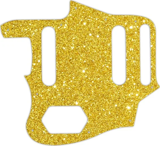 WD Custom Pickguard For Left Hand Fender 2015-2018 Made In Mexico Classic Series 60s Jaguar Lacquer #60GS Gold Sparkle 
