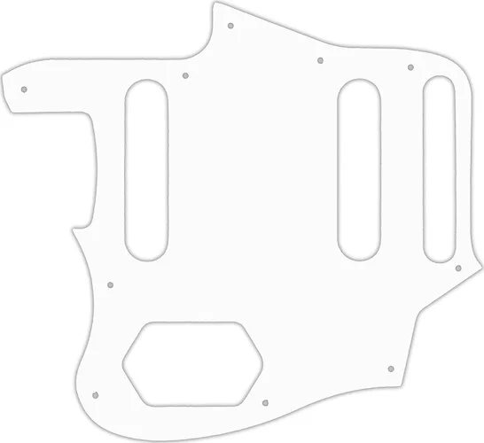 WD Custom Pickguard For Left Hand Fender 2015-2018 Made In Mexico Classic Series 60s Jaguar Lacquer #02 White