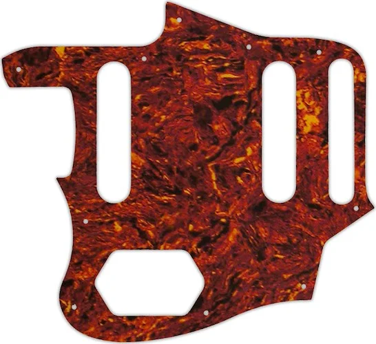 WD Custom Pickguard For Left Hand Fender 2015-2018 Made In Mexico Classic Series 60s Jaguar Lacquer #05P Torto