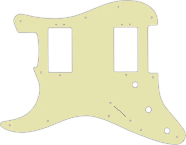 WD Custom Pickguard For Left Hand Fender 2016 American Professional Stratocaster HH With Covered Shawbuckers #