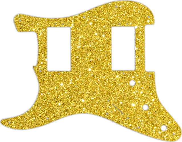 WD Custom Pickguard For Left Hand Fender 2016 American Professional Stratocaster HH With Covered Shawbuckers #60GS Gold Sparkle 