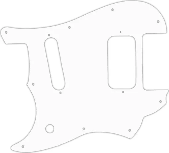 WD Custom Pickguard For Left Hand Fender 2016-2019 Made In Mexico Duo-Sonic Offset HS - Custom Designed For Ku