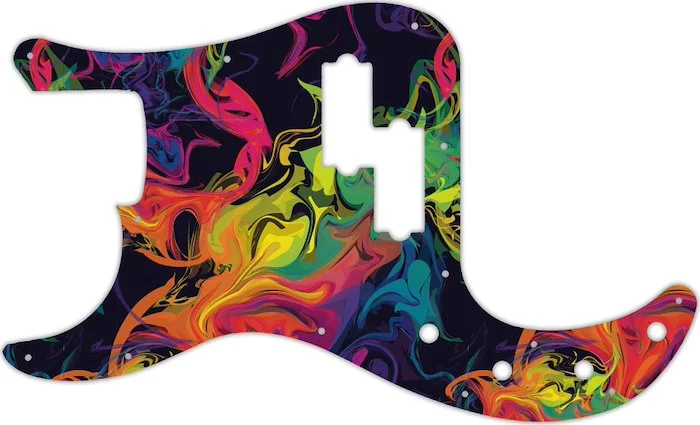 WD Custom Pickguard For Left Hand Fender 2016-2019 Made In Mexico Special Edition Deluxe PJ Bass #GP01 Rainbow