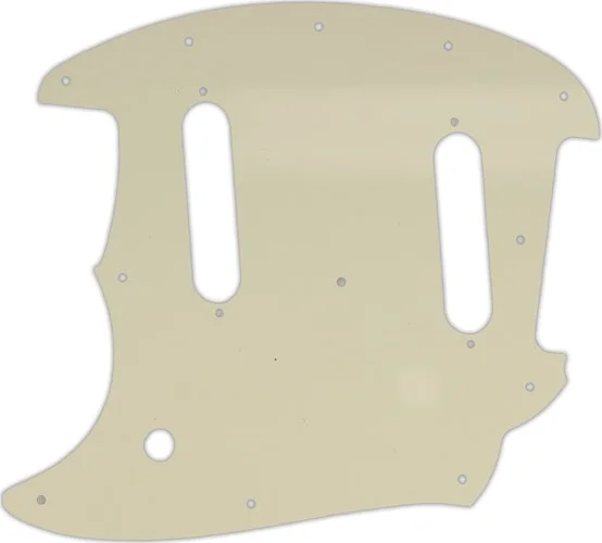 WD Custom Pickguard For Left Hand Fender 2017-Present Classic Style Mustang #55 Parchment 3 Ply
