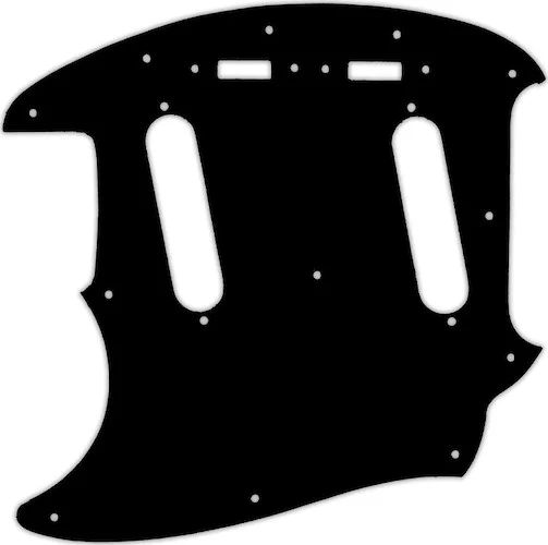WD Custom Pickguard For Left Hand Fender 2017-Present Made In Japan Traditional 60s Mustang #01 Black