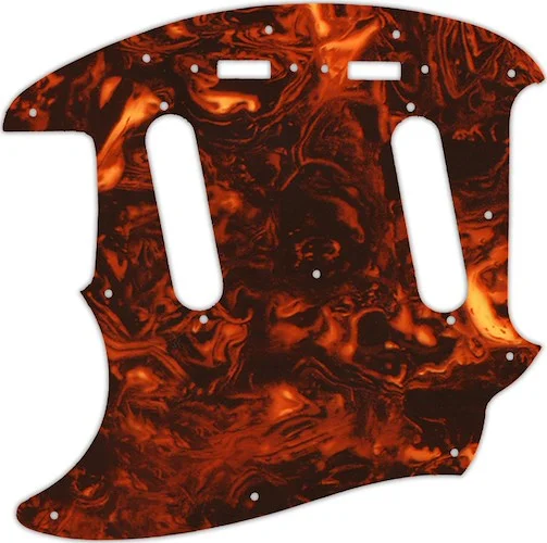 WD Custom Pickguard For Left Hand Fender 2017-Present Made In Japan Traditional 60s Mustang #05F Faux Tortiose