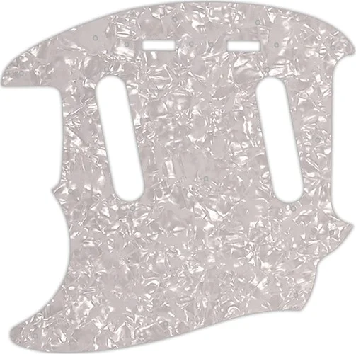 WD Custom Pickguard For Left Hand Fender 2017-Present Made In Japan Traditional 60s Mustang #28 White Pearl/Wh