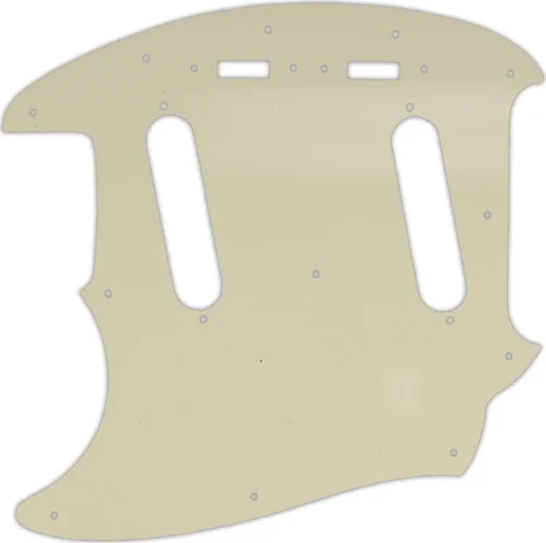 WD Custom Pickguard For Left Hand Fender 2017-Present Made In Japan Traditional 60s Mustang #55T Parchment Thi