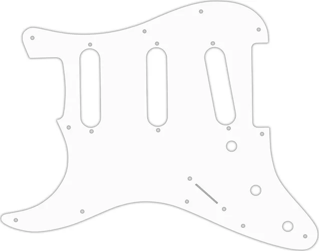 WD Custom Pickguard For Left Hand Fender 2017-2019 American Professional Stratocaster #02 White