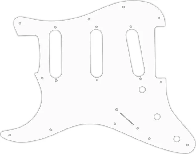 WD Custom Pickguard For Left Hand Fender 2017-2019 American Professional Stratocaster #04 White/Black/White