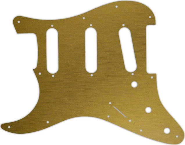 WD Custom Pickguard For Left Hand Fender 2017-2019 American Professional Stratocaster #14 Simulated Brushed Go