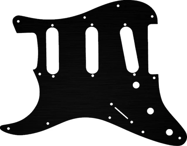 WD Custom Pickguard For Left Hand Fender 2017-2019 American Professional Stratocaster #27T Simulated Black Ano