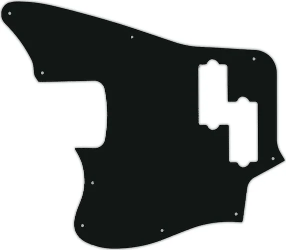 WD Custom Pickguard For Left Hand Fender 2018 Player Series Jaguar Bass #01A Black Acrylic